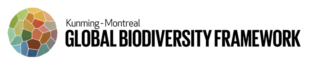Kunming-Montreal Global Biodiversity Framework visual identity, shown for informational context only